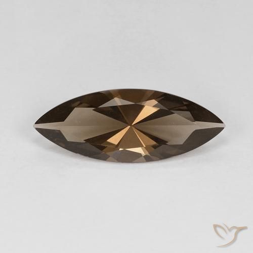 2.77ct Naturale Moka chiaro Quarzo fumé, Taglio marquise, VVS