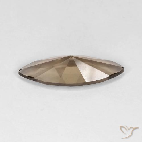 Quarzo fumé Marrone caldo naturale da 2.79 ct, Taglio marquise, VVS