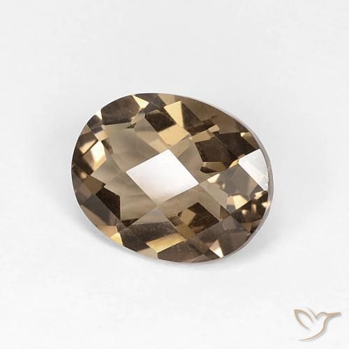 Quarzo fumé marrone moka naturale da 2.45 ct, Ovale, VVS-VS