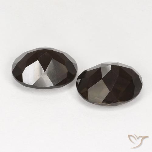 Gemme di Quarzo fumè Marrone scuro naturale da 5.19 ct, Ovale, VVS-VS