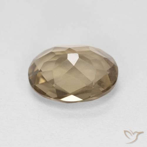 Quarzo fumé marrone moka naturale da 2.35 ct, Ovale, VS