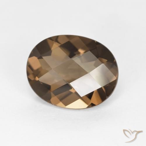 Quarzo fumé Marrone caldo naturale da 2.48 ct, Ovale, VVS