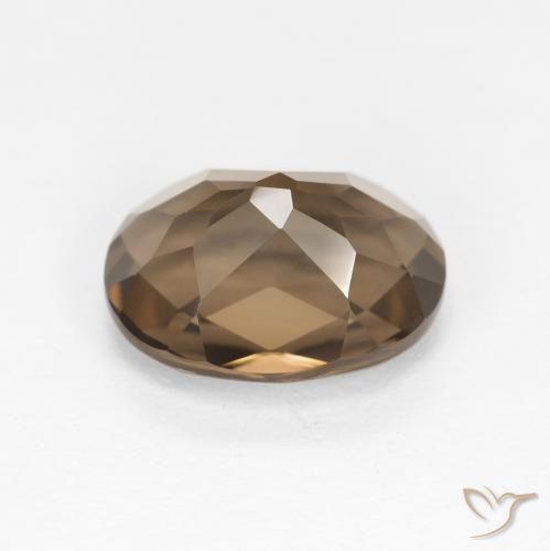 Quarzo fumé Marrone caldo naturale da 2.48 ct, Ovale, VVS