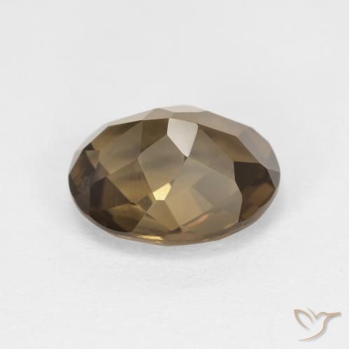 Quarzo fumé Caffè Marrone naturale da 2.40 ct, Ovale, VVS