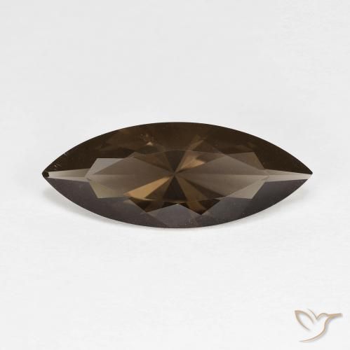 2.81ct Naturale Marrone Quarzo fumé, Taglio marquise, VVS