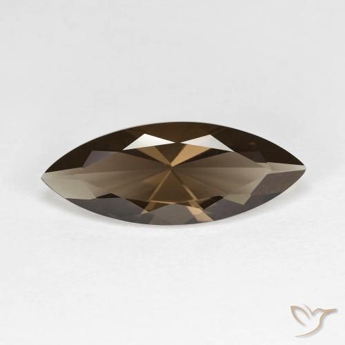 2.94ct Naturale Marrone cioccolato Quarzo fumé, Taglio marquise, VVS