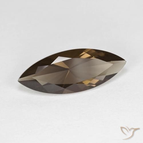 Quarzo fumé Marrone cioccolato naturale da 2.94 ct, Taglio marquise, VVS