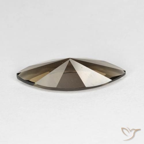 Quarzo fumé Marrone cioccolato naturale da 2.94 ct, Taglio marquise, VVS