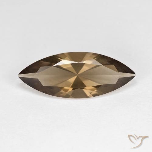 2.96ct Naturale Marrone medio-chiaro Quarzo fumé, Taglio marquise, VVS