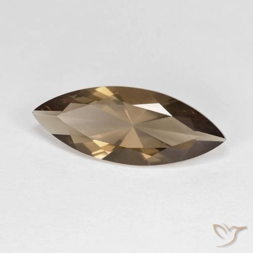 Quarzo fumé Marrone medio-chiaro naturale da 2.96 ct, Taglio marquise, VVS