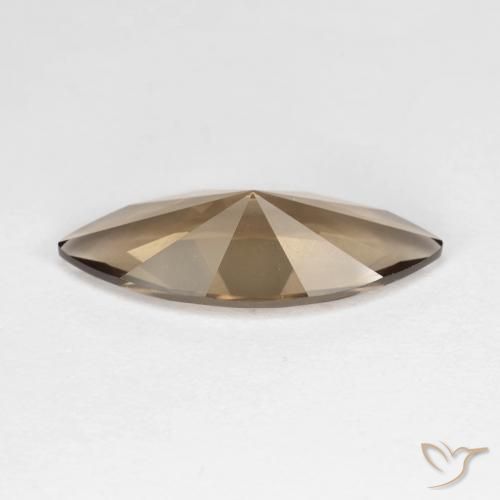 Quarzo fumé Marrone medio-chiaro naturale da 2.96 ct, Taglio marquise, VVS