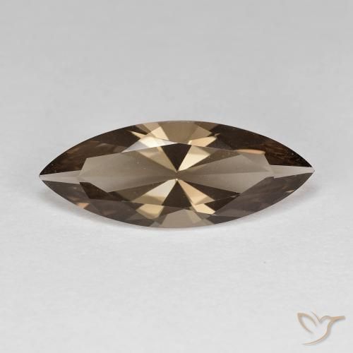 3.10ct Naturale Marrone caldo Quarzo fumé, Taglio marquise, VVS