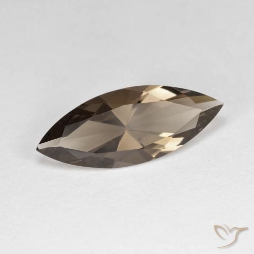 Quarzo fumé Marrone caldo naturale da 2.52 ct, Taglio marquise, VVS
