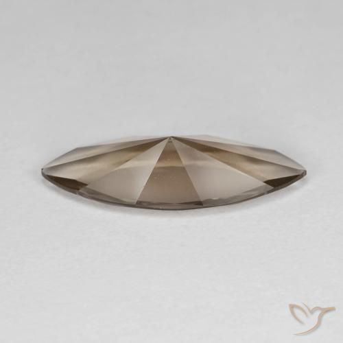 Quarzo fumé legno marrone Wood naturale da 2.69 ct, Taglio marquise, VVS
