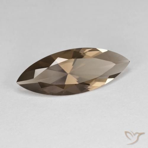Quarzo fumé Marrone caldo naturale da 2.74 ct, Taglio marquise, VVS