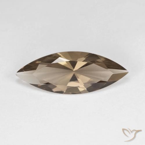 2.57ct Naturale Marrone caldo Quarzo fumé, Taglio marquise, VVS
