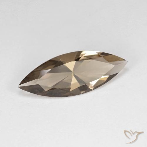 Quarzo fumé Marrone caldo naturale da 2.57 ct, Taglio marquise, VVS