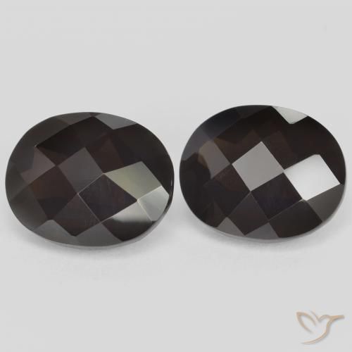 5.47ctw Naturale Marrone cioccolato Quarzo fumè, Ovale, VVS