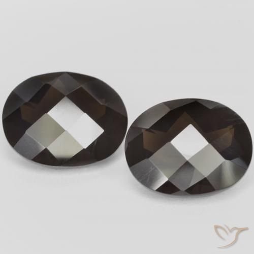 Gemme di Quarzo fumè Marrone scuro naturale da 4.84 ct, Ovale, VVS