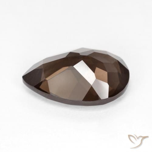Quarzo fumé Marrone naturale da 5.36 ct, Forma a pera, VVS