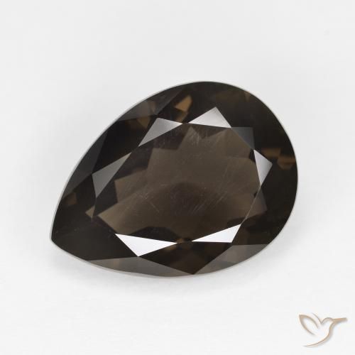 Quarzo fumé Marrone naturale da 6.11 ct, Forma a pera, VVS