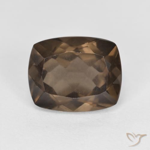 3.06ct Naturale Marrone cioccolato Quarzo fumé, Cuscino, VS