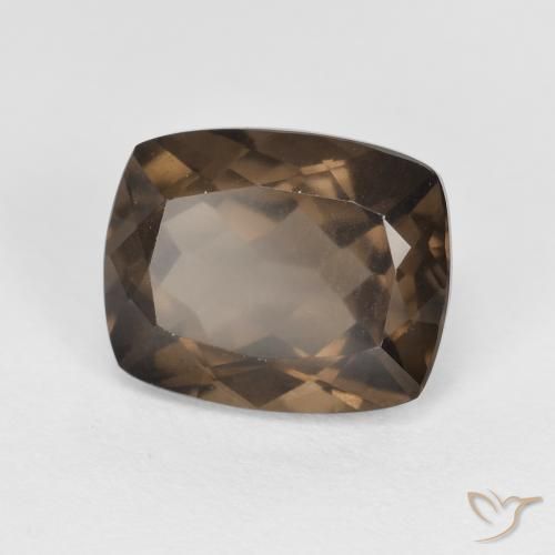 Quarzo fumé Marrone cioccolato naturale da 3.06 ct, Cuscino, VS