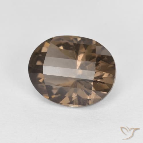 2.47ct Naturale Moka chiaro Quarzo fumè, Ovale, VS