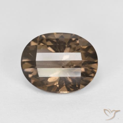 Quarzo fumé Moka chiaro naturale da 2.47 ct, Ovale, VS