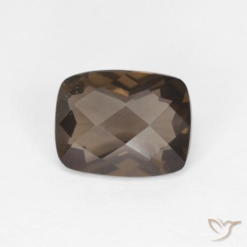 1.93ct Naturale Marrone Quarzo fumé, Cuscino, VVS-VS
