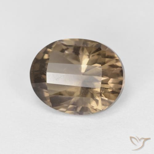 Quarzo fumé Medium Light-Brown naturale da 2.66 ct, Ovale, VS