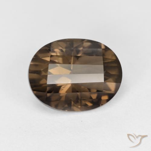 2.54ct Naturale Marrone medio Quarzo fumè, Ovale, VS