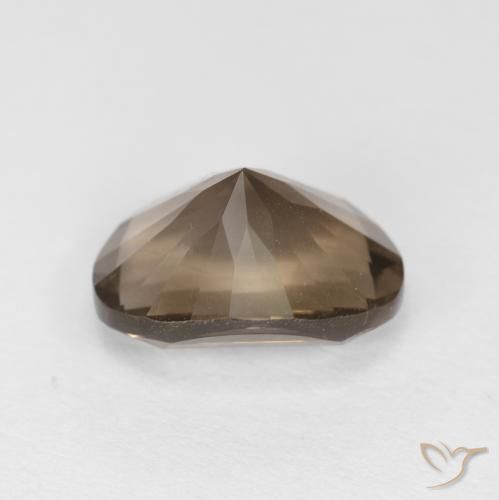 Quarzo fumé Medium Light-Brown naturale da 2.61 ct, Ovale, VS