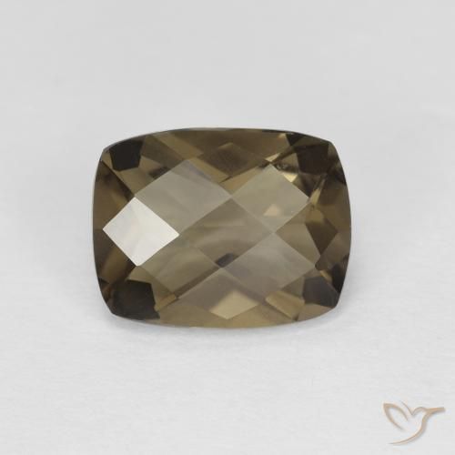1.90ct Naturale Marrone medio Quarzo fumé, Cuscino, VVS