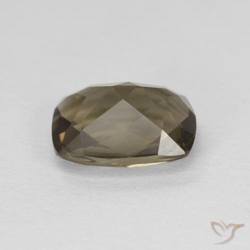 Quarzo fumé Marrone medio naturale da 1.90 ct, Cuscino, VVS
