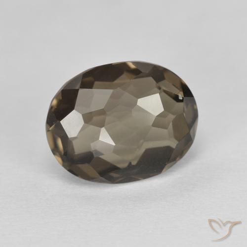 Quarzo fumé legno marrone Wood naturale da 2.74 ct, Ovale, VVS
