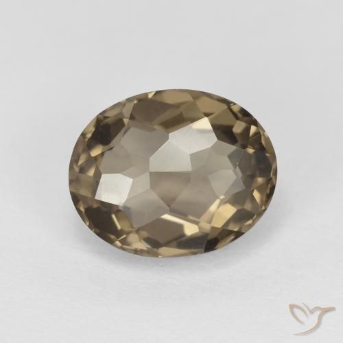 2.23ct Naturale Marrone neutro Quarzo fumè, Ovale, VVS