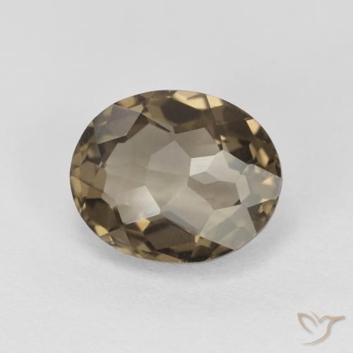 Quarzo fumé Marrone neutro naturale da 2.23 ct, Ovale, VVS