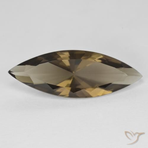 6.22ct Naturale legno marrone Wood Quarzo fumé, Taglio marquise, VVS