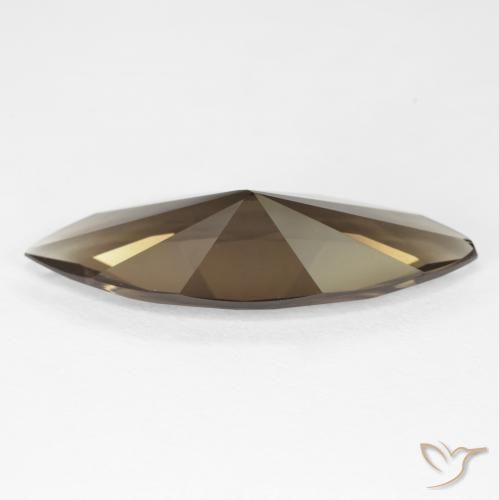 Quarzo fumé Medium Light-Brown naturale da 6.35 ct, Taglio marquise, VVS