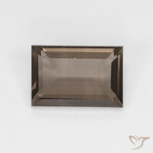 Quarzo fumé Hickory Brown naturale da 1.44 ct, Taglio a baguette, VVS