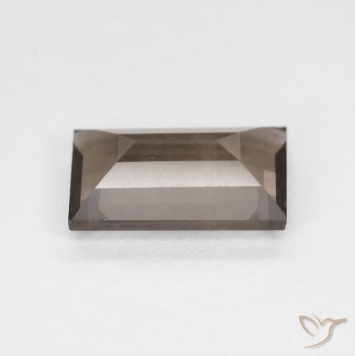 Quarzo fumé Hickory Brown naturale da 1.44 ct, Taglio a baguette, VVS