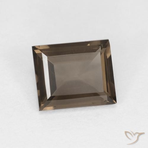 Quarzo fumé Marrone Noce naturale da 0.85 ct, Taglio a baguette, VVS