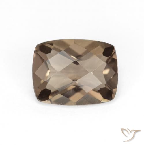 1.82ct Naturale Medium Light-Brown Quarzo fumé, Cuscino, VVS