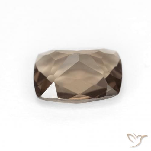 Quarzo fumé Medium Light-Brown naturale da 1.82 ct, Cuscino, VVS