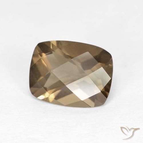 Quarzo fumé Marrone caldo naturale da 1.75 ct, Cuscino, VVS