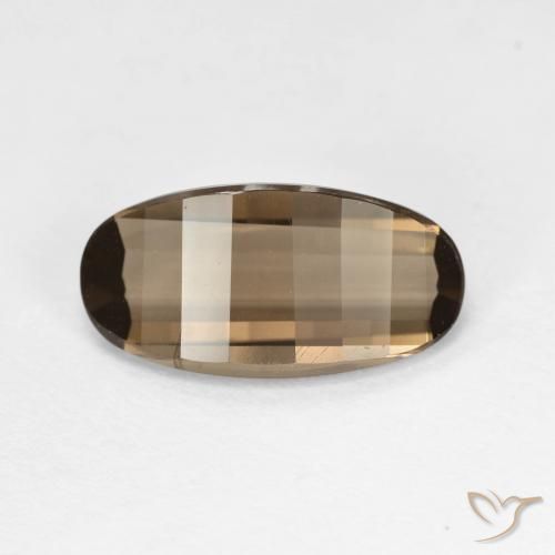 2.73ct Naturale Marrone chiaro Quarzo fumè, Ovale, VVS