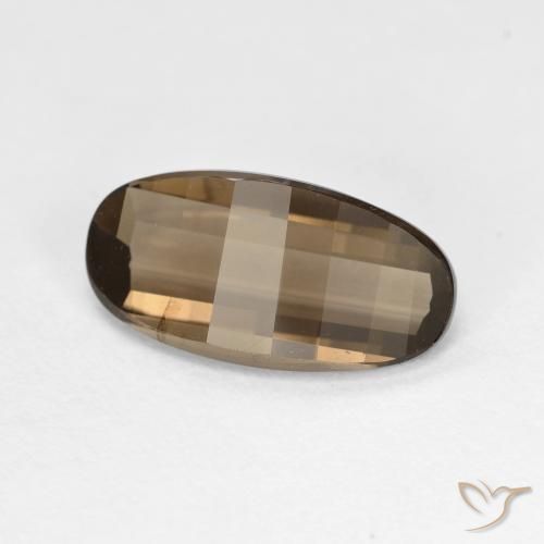 Quarzo fumé Marrone chiaro naturale da 2.73 ct, Ovale, VVS
