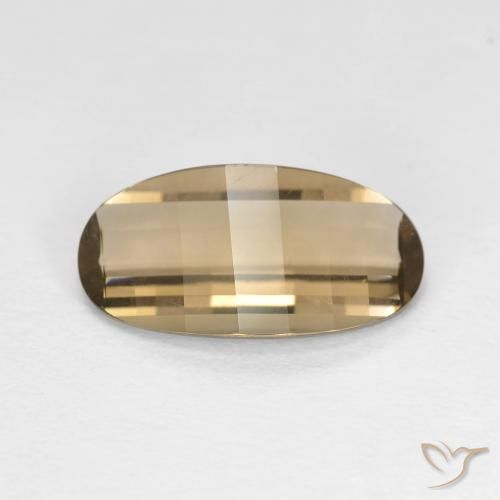 2.42ct Naturale Moka chiaro Quarzo fumè, Ovale, VVS