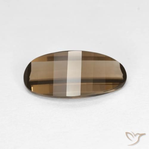 2.06ct Naturale Moka chiaro Quarzo fumè, Ovale, VVS